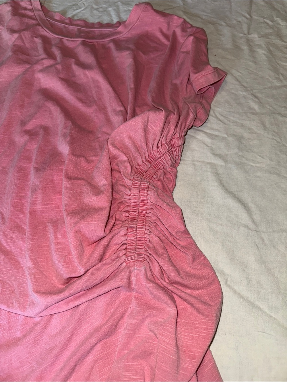 Universal Thread Pink Ruched Side T-Shirt Dress - Picture 4 of 4